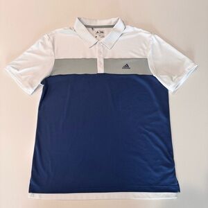 Adidas Men's Polo Shirt in Navy and White